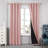 Bursaite 100 Percent Blackout Double Layers Lined Curtain Panel Pair-1142646898-1142647682