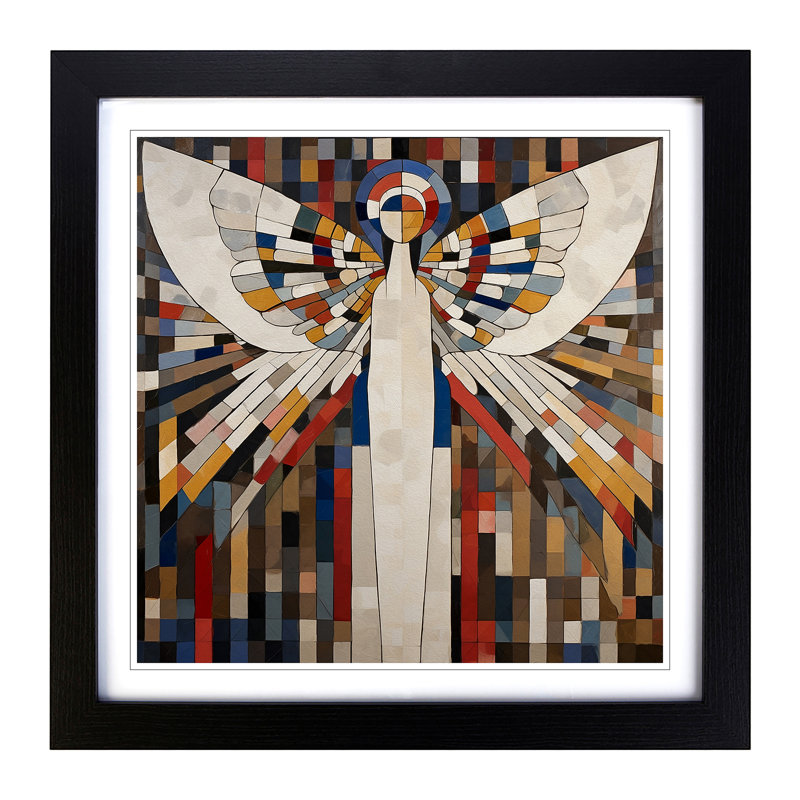 Single Picture Frame Print on Wood, Black