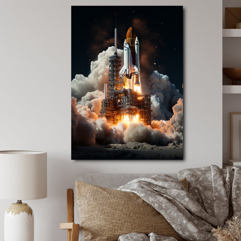 Navette spatiale Torval III, H 32 po x l 24 po x P 1 po, Toile tendue