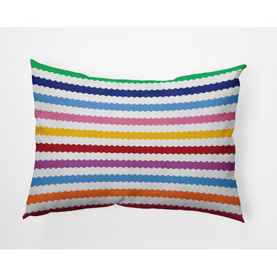Coussin décoratif à rayures Zippy O5PSN1612BL20