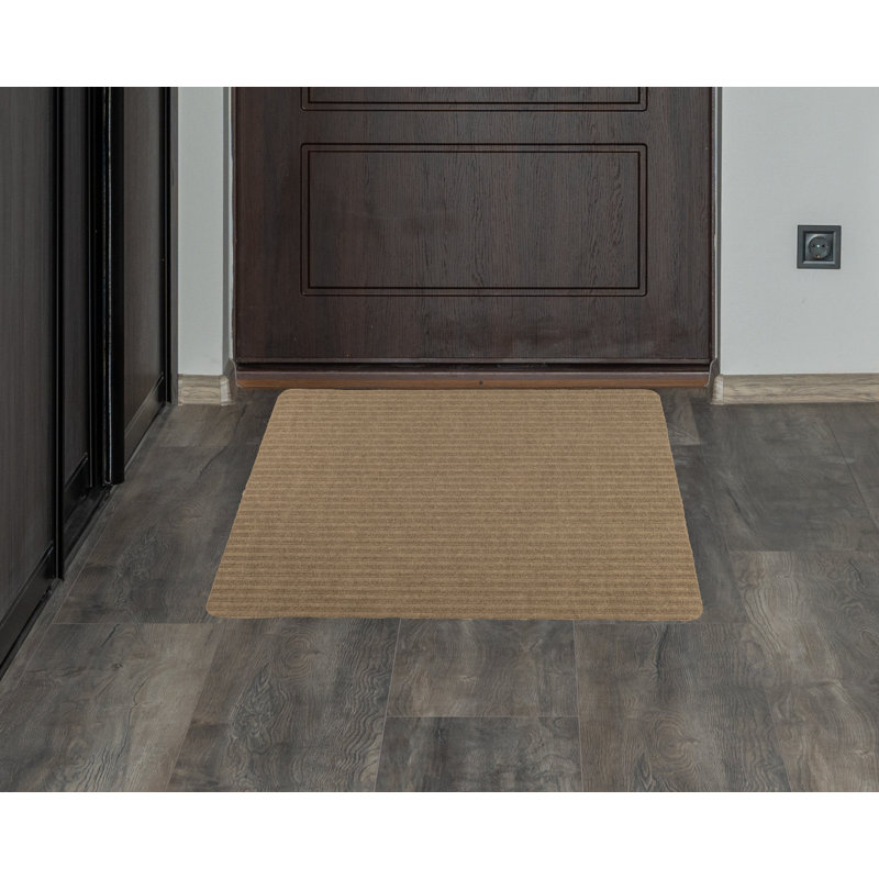 Tapis assorti pour tapis d'escalier nervuré, Rectangle 24 po x 30 po, Beige