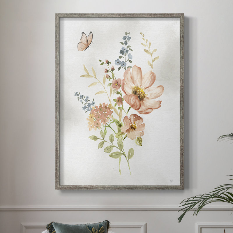 «Summer Arrangement I», reproduction encadrée - bois massif, H 21 po x l 17 po