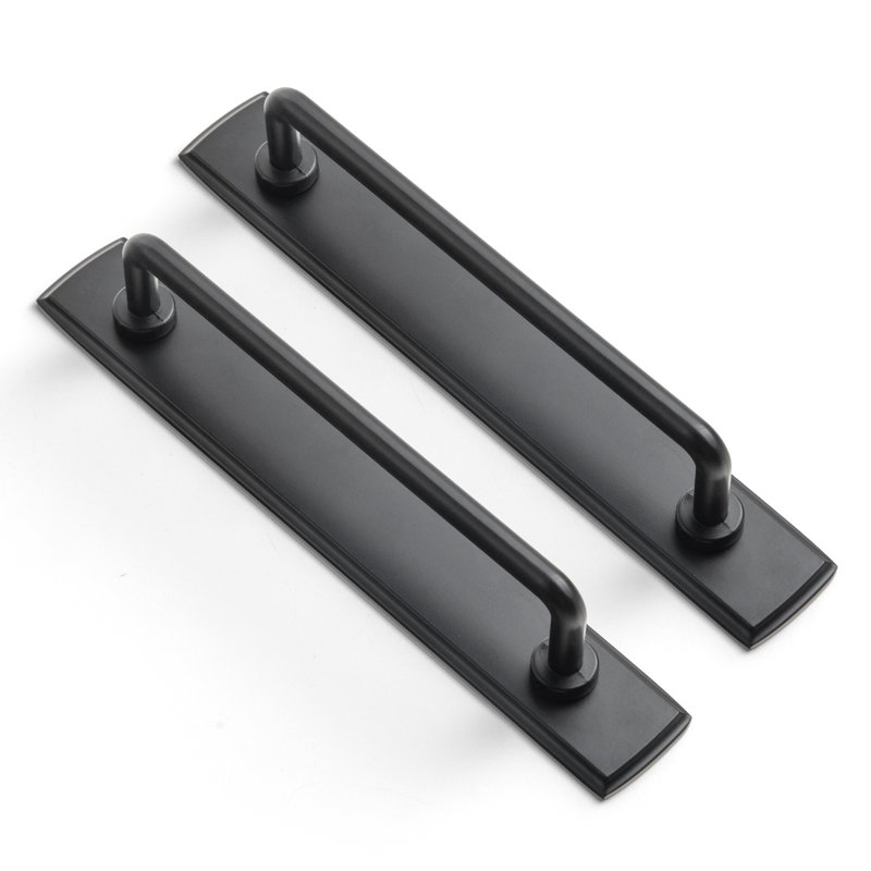Ensemble de poignées pour barre arrière en alliage de zinc Goo-Ki 7 9/16 po (style G011), noir, 7 9/16", Noir