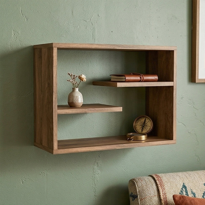 Avenell Modern Geometric Floating Shelf