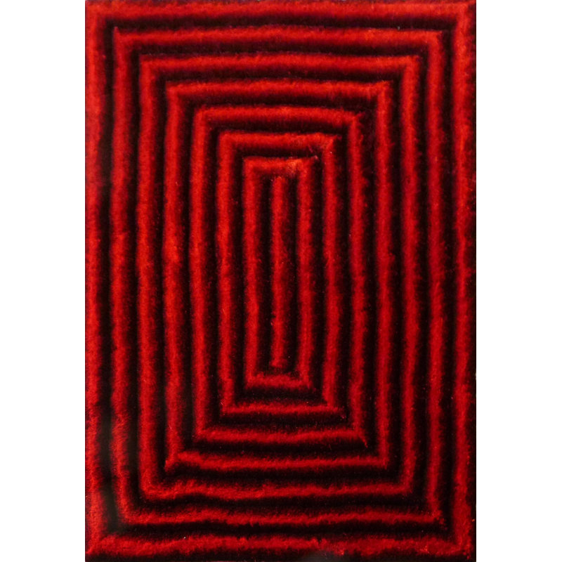 Tapis intérieur / extérieur brun / ivoire à poils longs Fundin