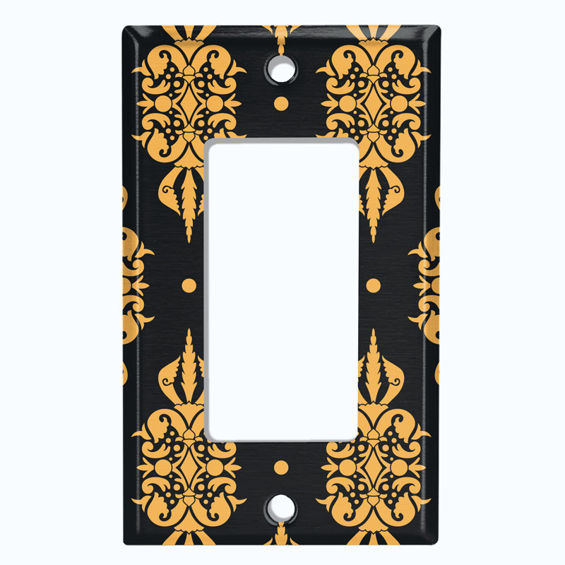 Patterned 1 - Gang Toggle Light Switch Standard Wall Plate