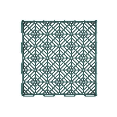 Carreaux de terrasse imbriqués - Pavés extérieurs à motif de losanges - Revêtement de sol antidérapant