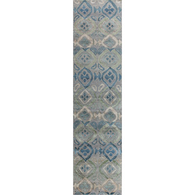 Bali Geometric Area Rug in Blue