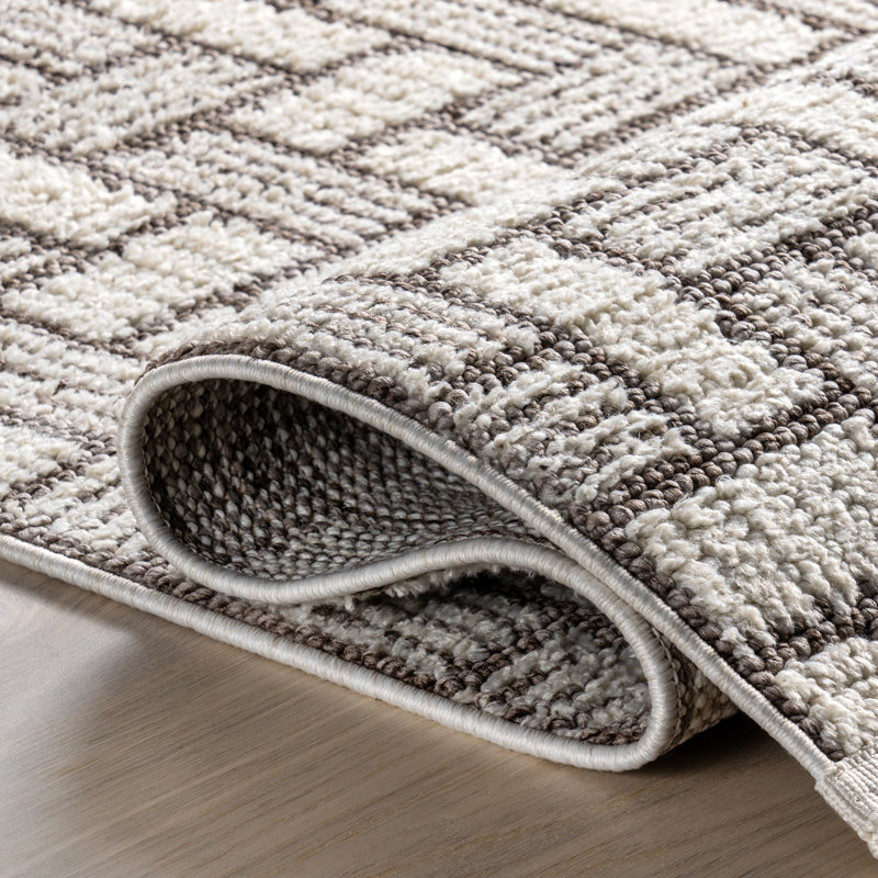 Alora Geometric Tassels Area Rug, Rectangle 8' x 10'