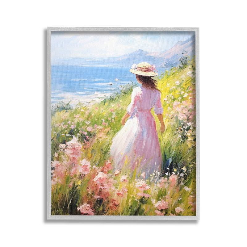 "Cadre unique pour femme" par RB sur toile, Estampe numérique Farmhouse, H 30 po x l 24 po