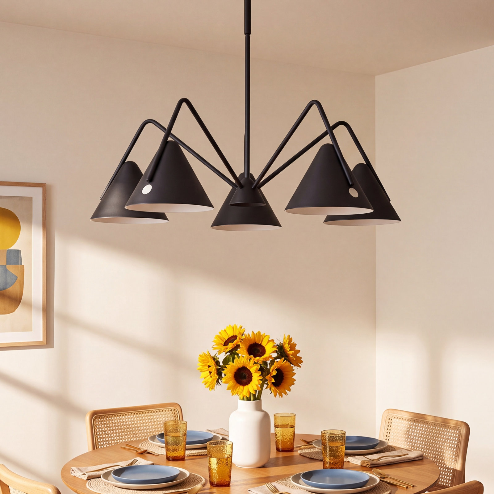 Dale Dimmable 5 - Light Chandelier