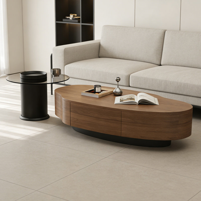 Sayreville, H 12,99 po x L 47,24 po x l 23,62 po, Brun noisette / gris
