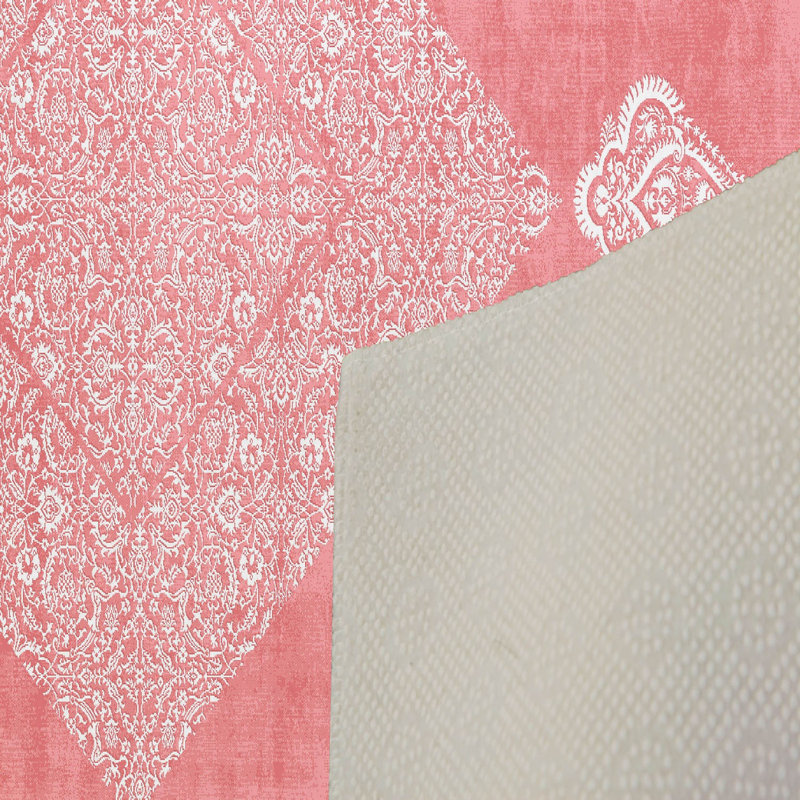 Stylish Hall Carpet 2.6 x 4.9 Feet, 100% Polyester with 8 mm Pile Height | Antibacterial, Non-Slip PVC Felt Dot Underside | Machine Washable, 3D Digital Printing | Perfect for Home Entryways & Living Spaces