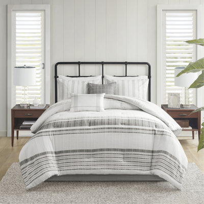 Ensemble d'édredon 6 pièces surdimensionné en jacquard de coton