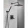 Modern Raincan Square Shower System, Rain Shower Head with Handheld Spray, Shower Faucet Set