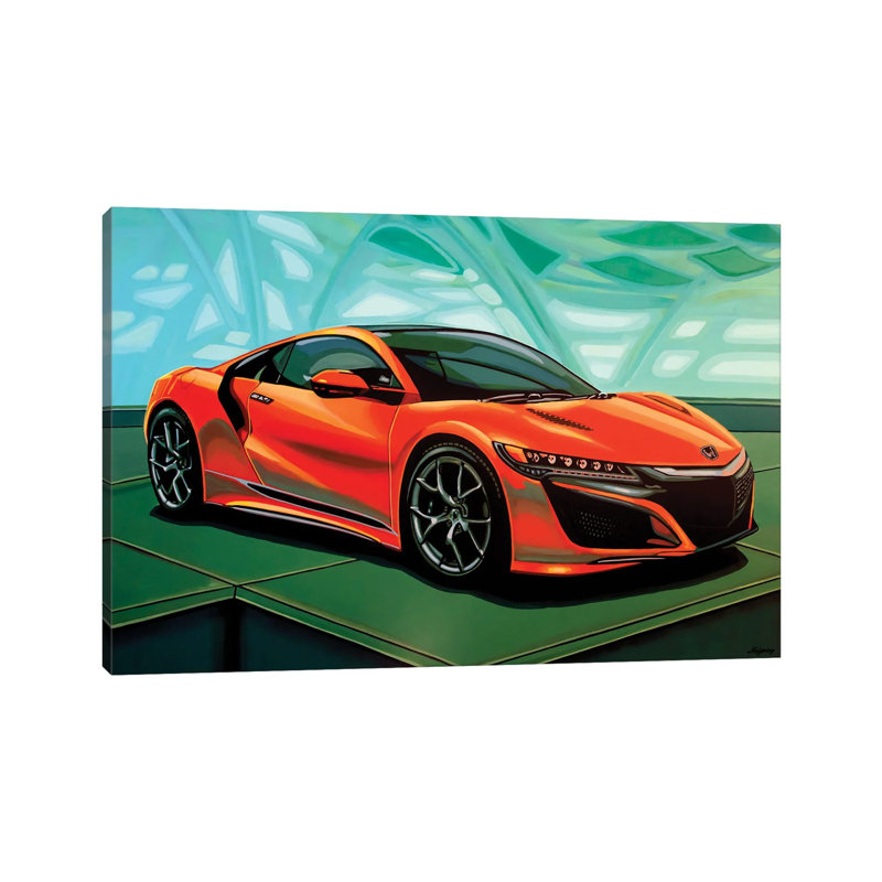 Honda Acura NSX 2016 by Paul Meijering - Wrapped Canvas Print