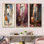 Denim Fashion First Woman - Ensemble d'art mural sur toile Fashion