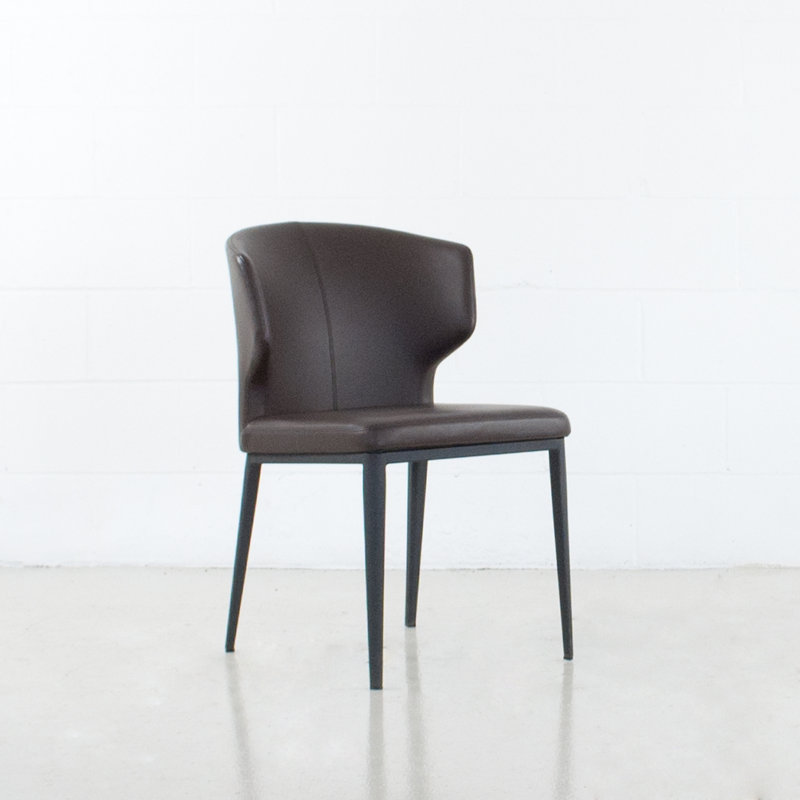 Chaise rembourrée Aislinn, Brun, Noir