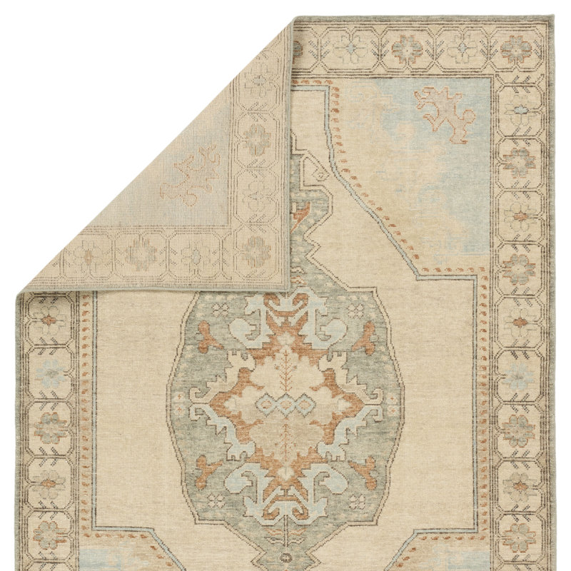 Jaipur Living Arboles ONE12 Handknotted Medallion Red and Gray Area Rug (9'x12'), Rectangle 12' x 15'
