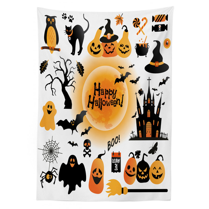 Halloween Tablecloth, 84" x 60"