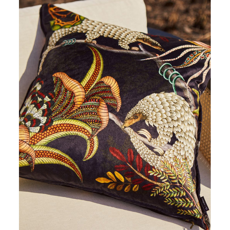 Ardmore Pillow, Black, 16" x 16"
