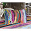 Multicolore drap-housse et coussin décoratif Ambesonne-106786073