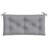 Garden Bench Cushion Set of 2 Grey Oxford Fabric 100 Percent Polyester Outdoor Seating Pads-1921456710-1921456702
