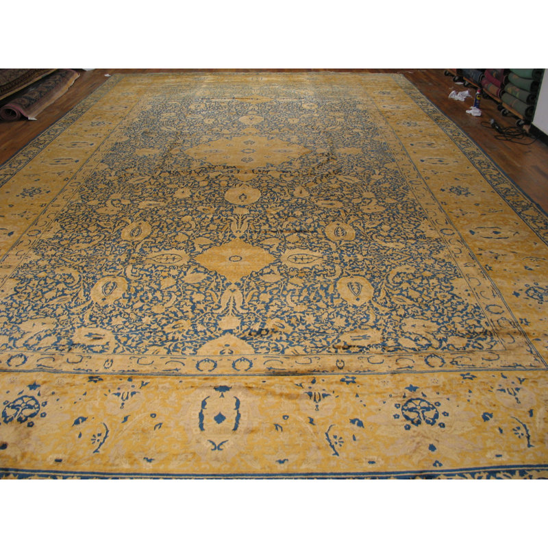 Très grand tapis antique indien surdimensionné