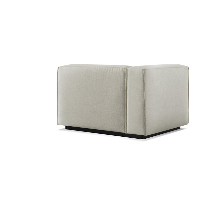 Cleon Chaise Lounge, Maharam Mode/Clavicle 100% Polyester, Left Hand Facing