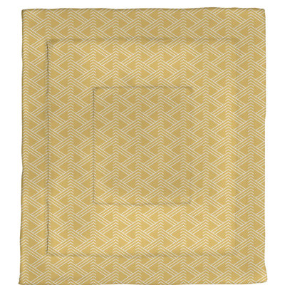 Édredon simple réversible en microfibre à motif Zig Zag