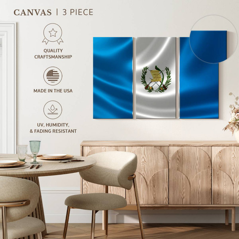 Borges Republic Of Guatemala Flag, 32" H x 50" W