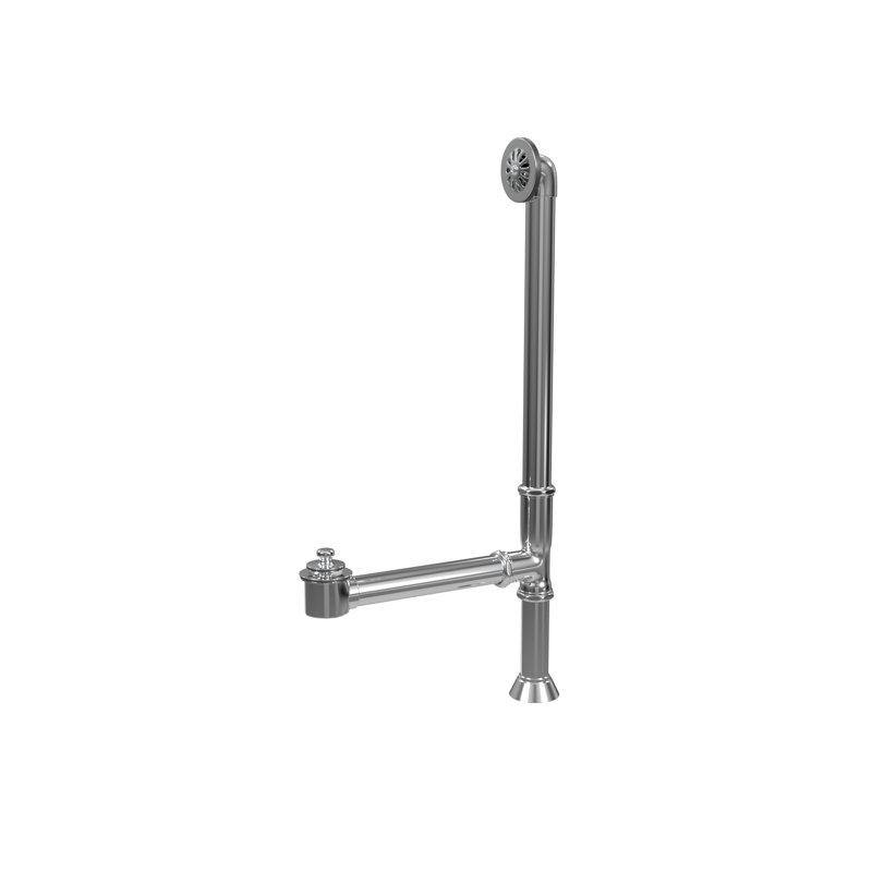 Drain de baignoire 1,5 "avec trop-plein, Chrome
