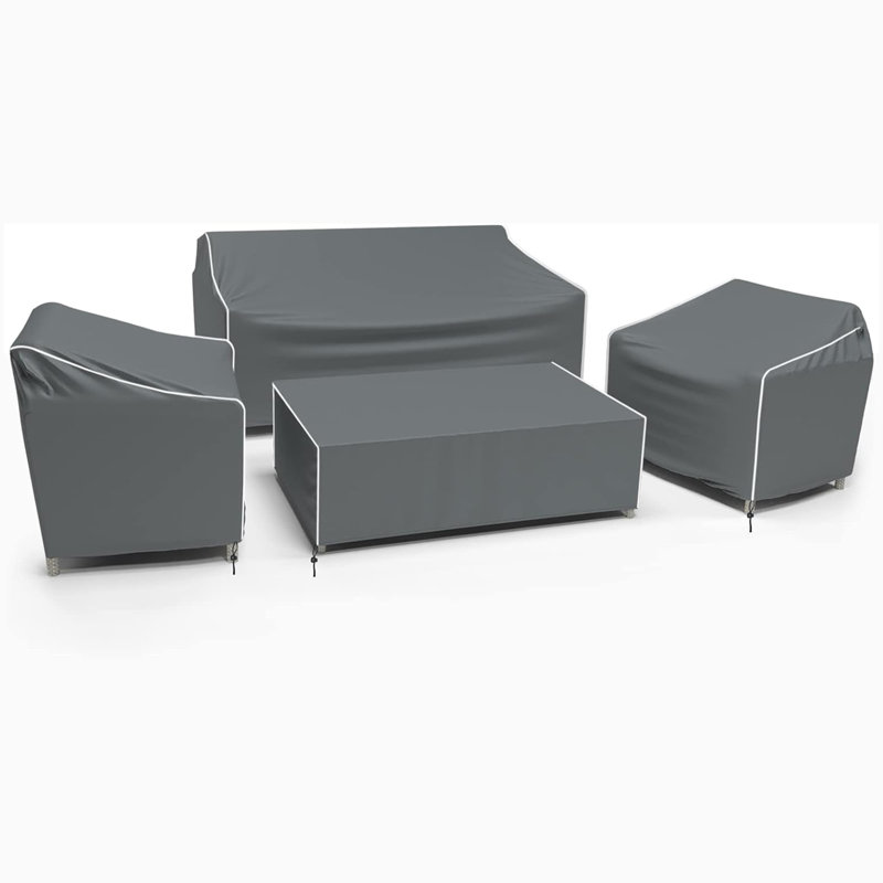 Housse imperméable pour conversation extérieure, Gris, H 31 po x l 52 po x P 30 po