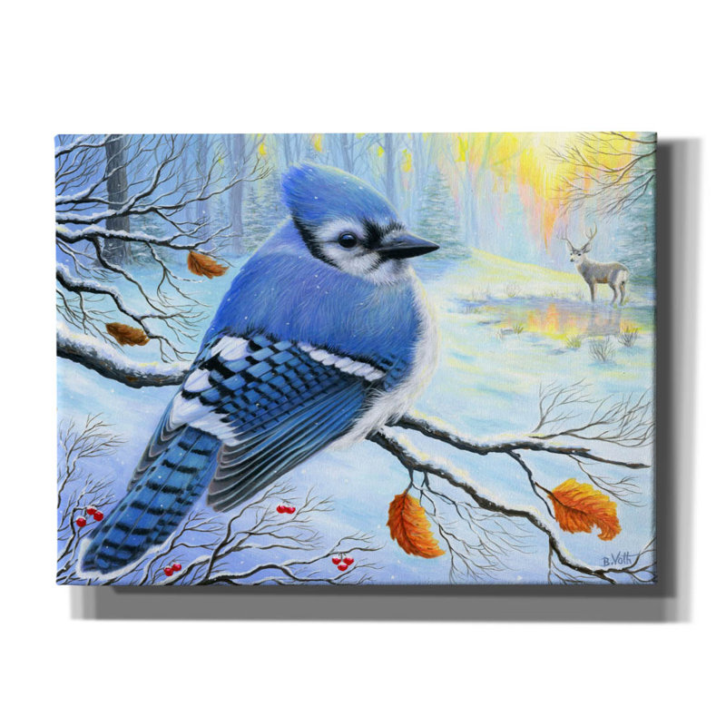 «Blue Winter Morning» par Bridget Voth, H 12 po x l 16 po