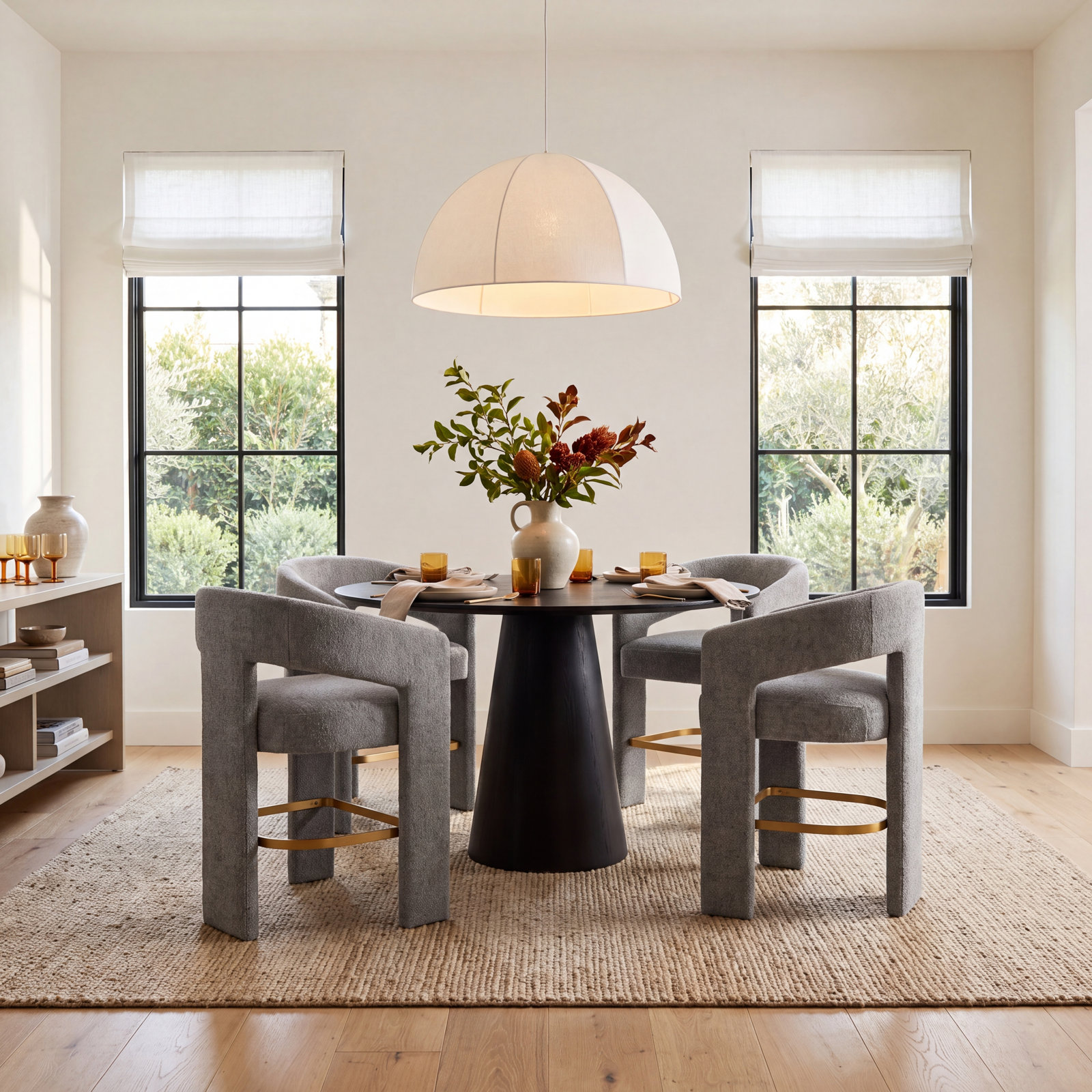 Darlington 5 - Piece Dining Set, Gwen Gray Microsuede
