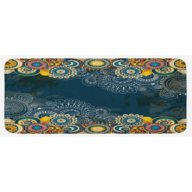 Rustic Polyester Kitchen Mat