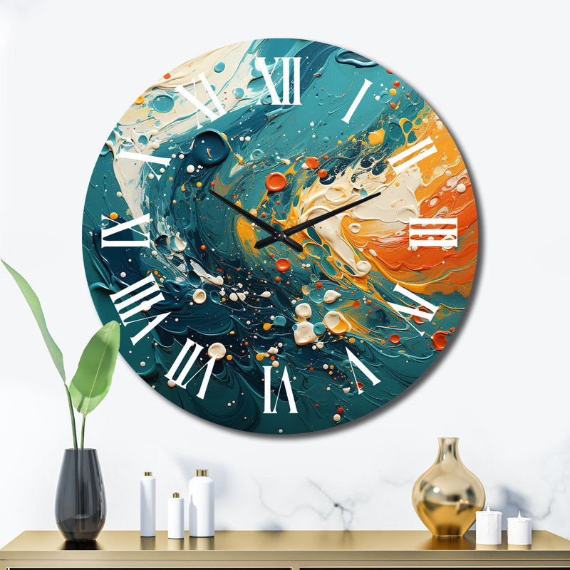 Metal Wall Clock, Extra Large