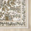Tapis taupe à motif floral ivoire traditionnel Abani Savoy SAV190A-817154776