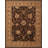 Gilta Rectangle Oriental Handmade Wool Area Rug in Black/Brown-125373471