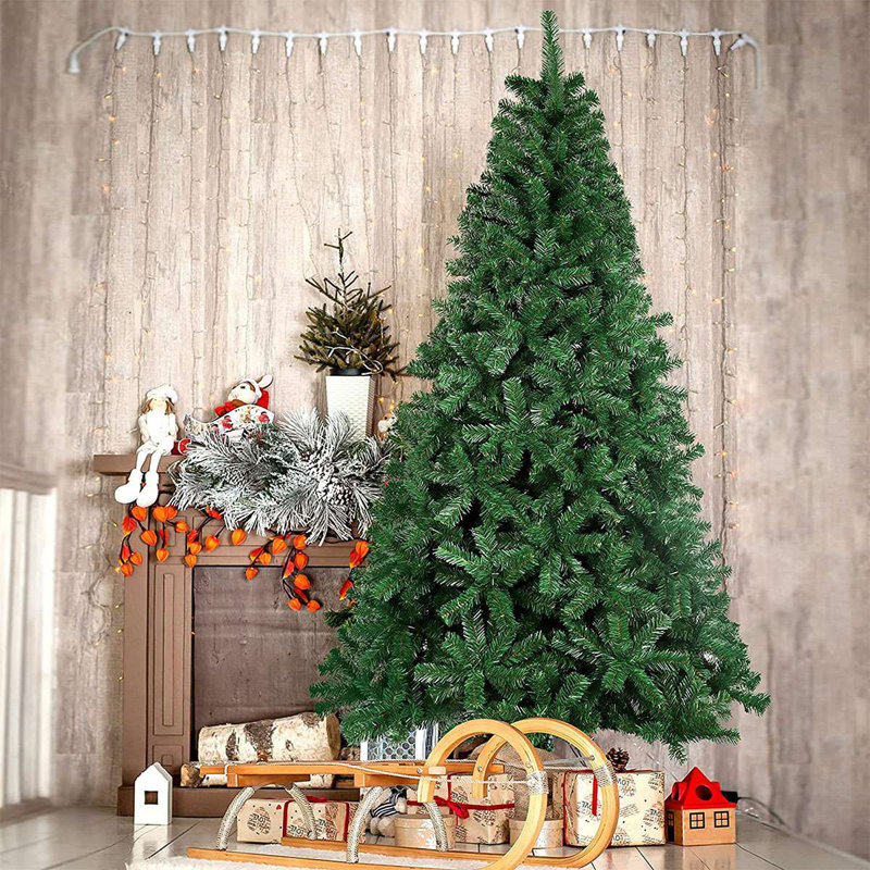 Arbre de Noël articulé artificiel 5,9 pi avec 650 branches pour la décoration de Noël