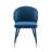 Sumiko Velvet Upholstered Dining Chair with Gold Trim-1497926359