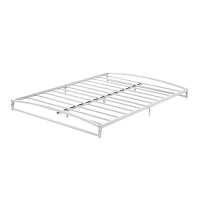Plateforme en métal, structure de lit plateforme en métal à profil bas avec structure en arche et aux pieds, support de lattes en acier antirouille, conception réductrice de bruit, peut contenir jusqu'à 1000 lb, aucun sommier nécessaire