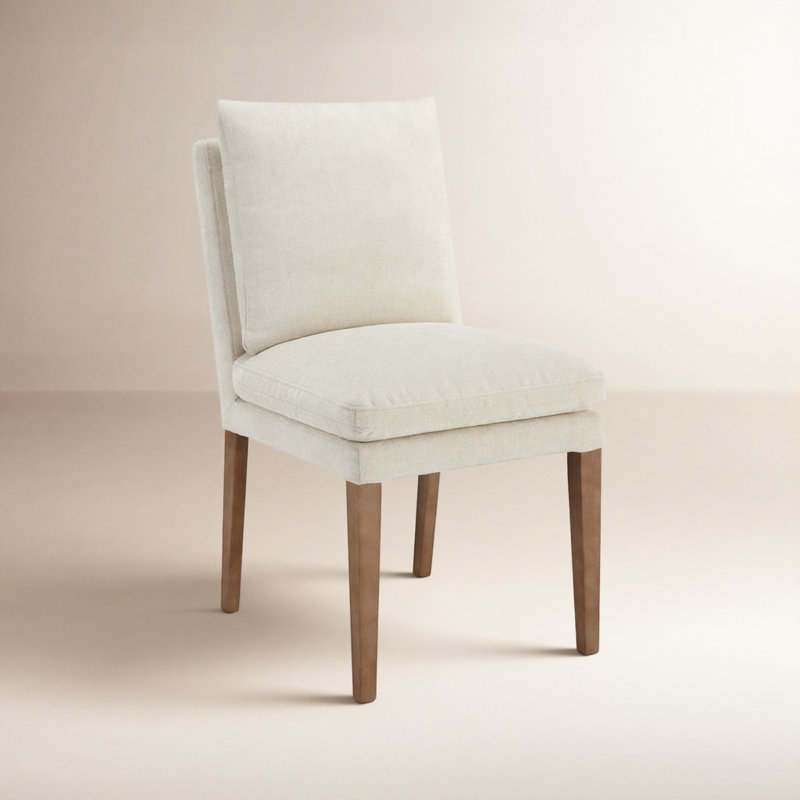 Brinley 21.25'' H Upholstered Side Chair, Milo Linen Chenille