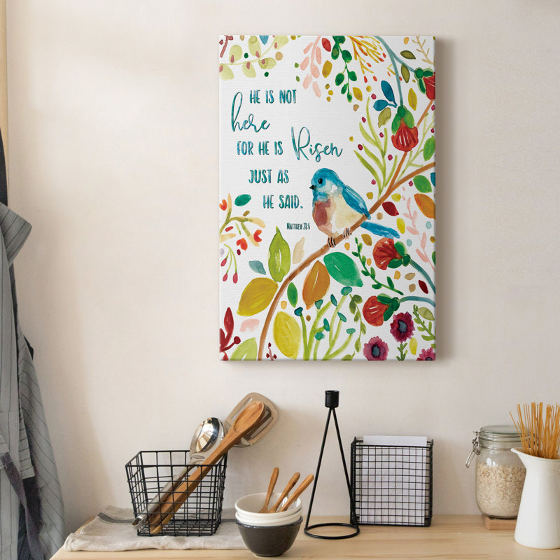 «He Is Risen», reproduction d'art sur toile tendue, H 18 po x l 12 po x P 1 po