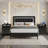Diamond Tufted Upholstered Platform Bed Frame  with  Matching LED Nightstands Bedroom Set-1954300565-1954300567