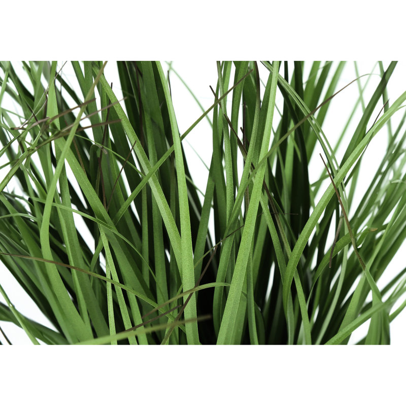Plante artificielle de table en faux gazon, 23 po de hauteur dans un pot noir 4 po pour la décoration, à l'intérieur