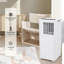 Climatiseur portatif 8 000 BTU 350 pieds carrés Ventilateur de climatiseur 3-en-1 silencieux à distance Minuterie à économie d'énergie
