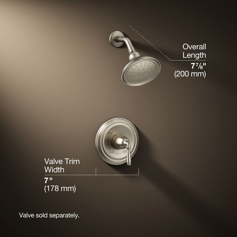 Devonshire Rite-Temp 1.75 Gpm Shower Fucet, Vibrant Brushed Nickel