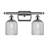 Brysin 15" W 2-Light Dimmable Metal Vanity Light with Glass Shades-848961679-848961680
