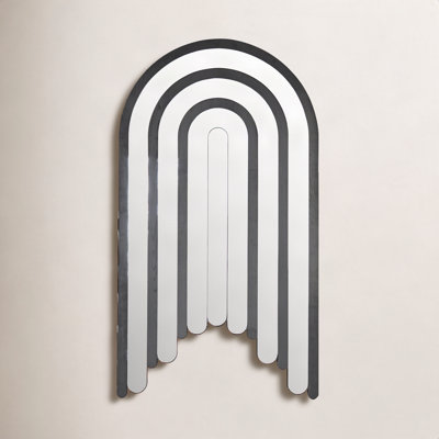Delancy 72" Wood Arch Wall Mirror